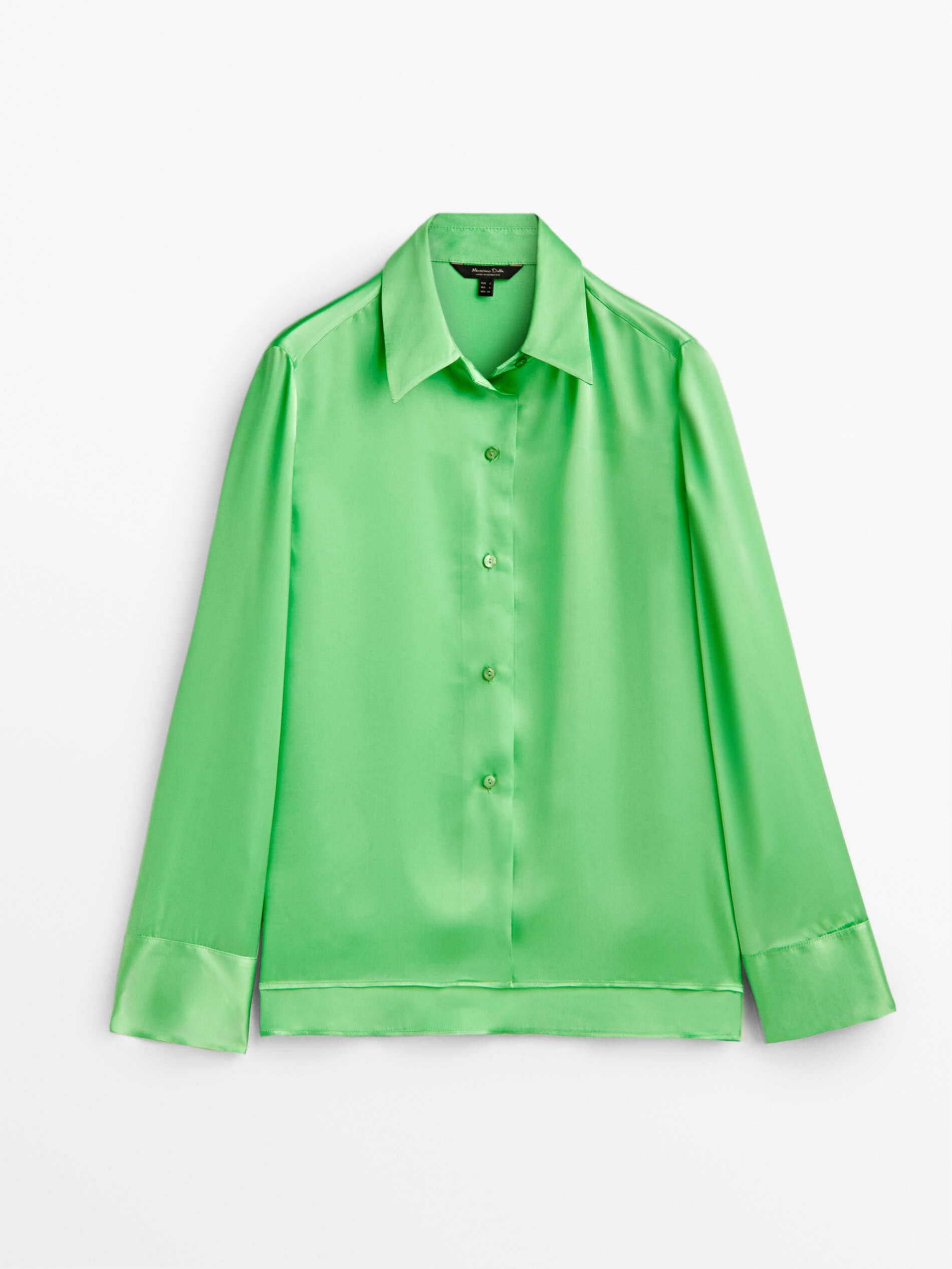 

Блуза женская Massimo Dutti 05132525500 зеленая L, 05132525500