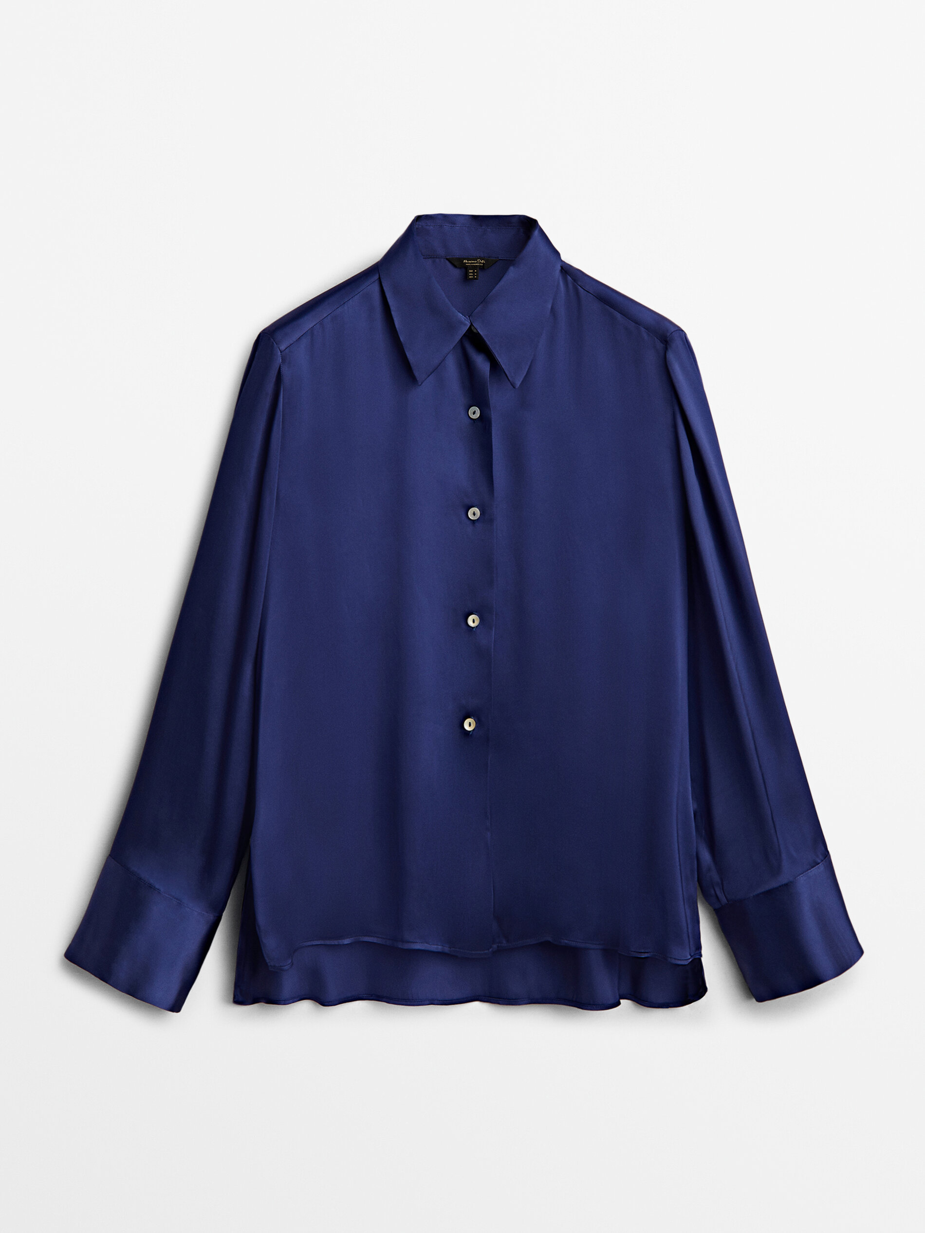 

Блуза женская Massimo Dutti 05132525420 голубая XS, 05132525420