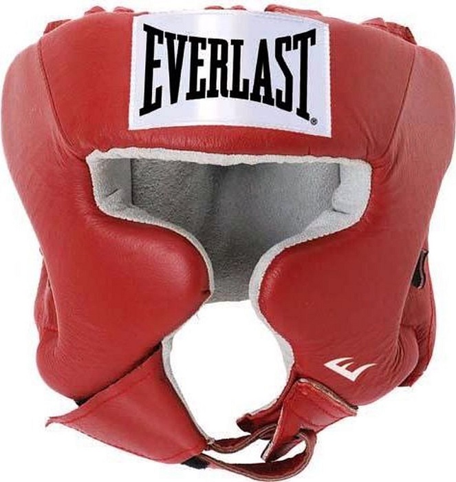 Шлем с защитой щек Everlast USA Boxing Cheek L красн.