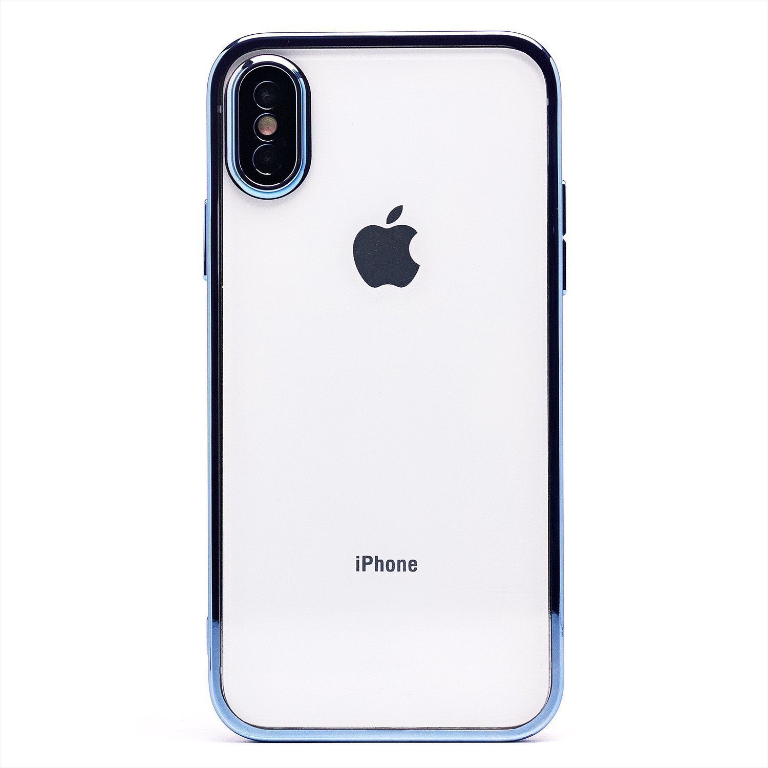 

Чехол iPhone X, iPhone Xs пластиковый с закрытой камерой <синий>, iPhone X