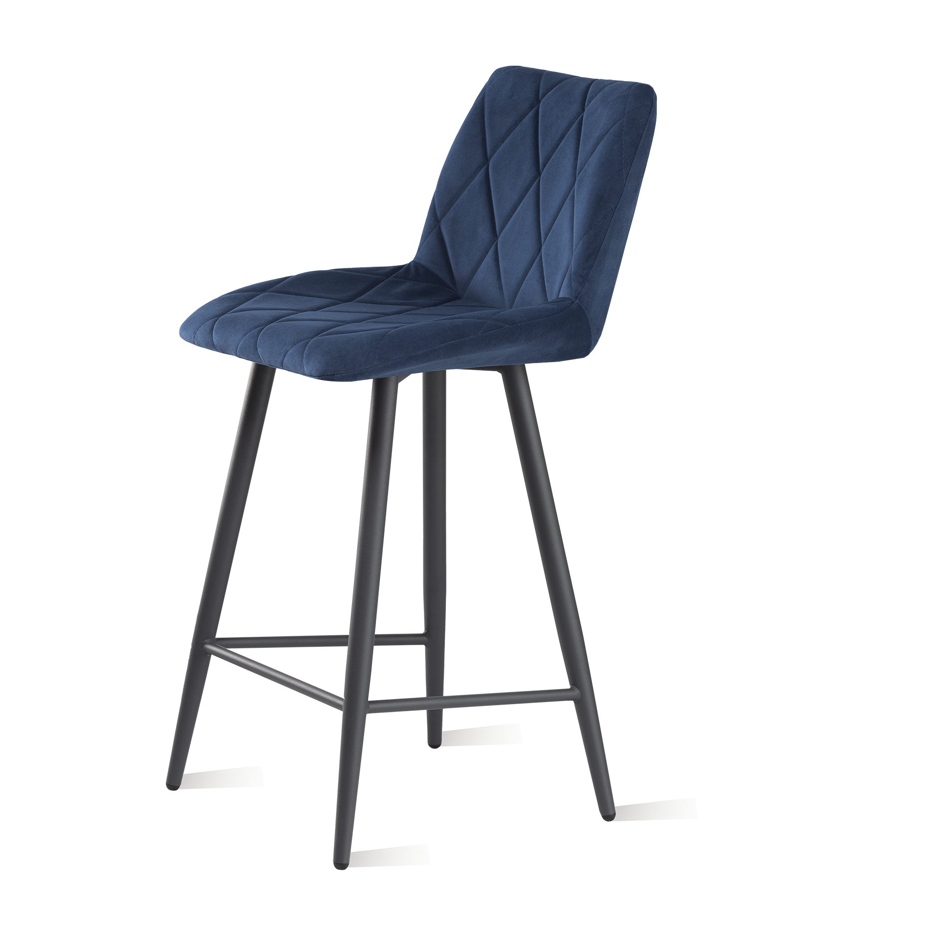 Стул полубарный ФОРТРЕСС Омега, синий/графит