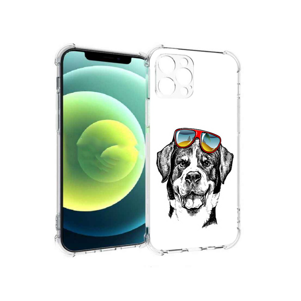 

Чехол MyPads Tocco для Apple iPhone 12 Pro счастливая собака (PT157529.613.631), Прозрачный, Tocco