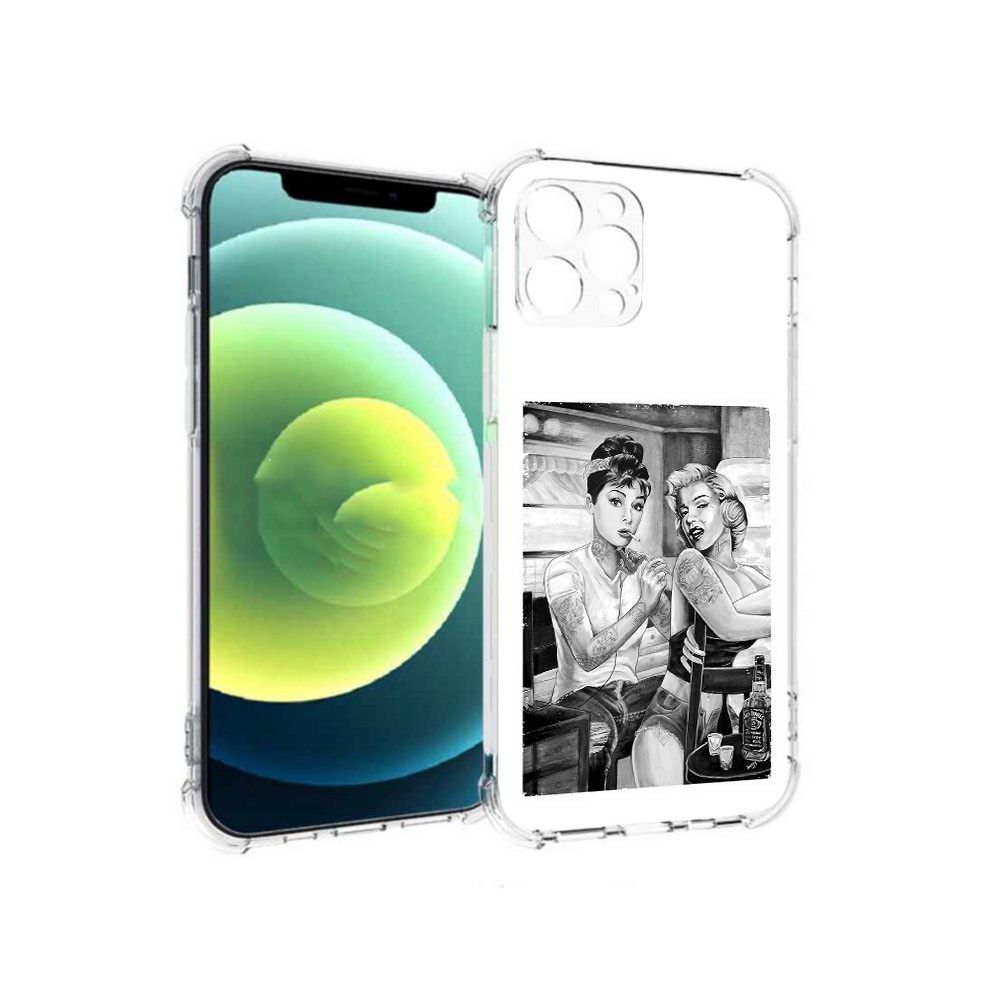 

Чехол MyPads Tocco для Apple iPhone 12 Pro тату мастер (PT157529.613.637), Прозрачный, Tocco