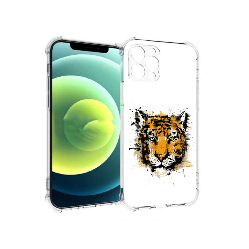 

Чехол MyPads Tocco для Apple iPhone 12 Pro тигруля (PT157529.613.643), Прозрачный, Tocco