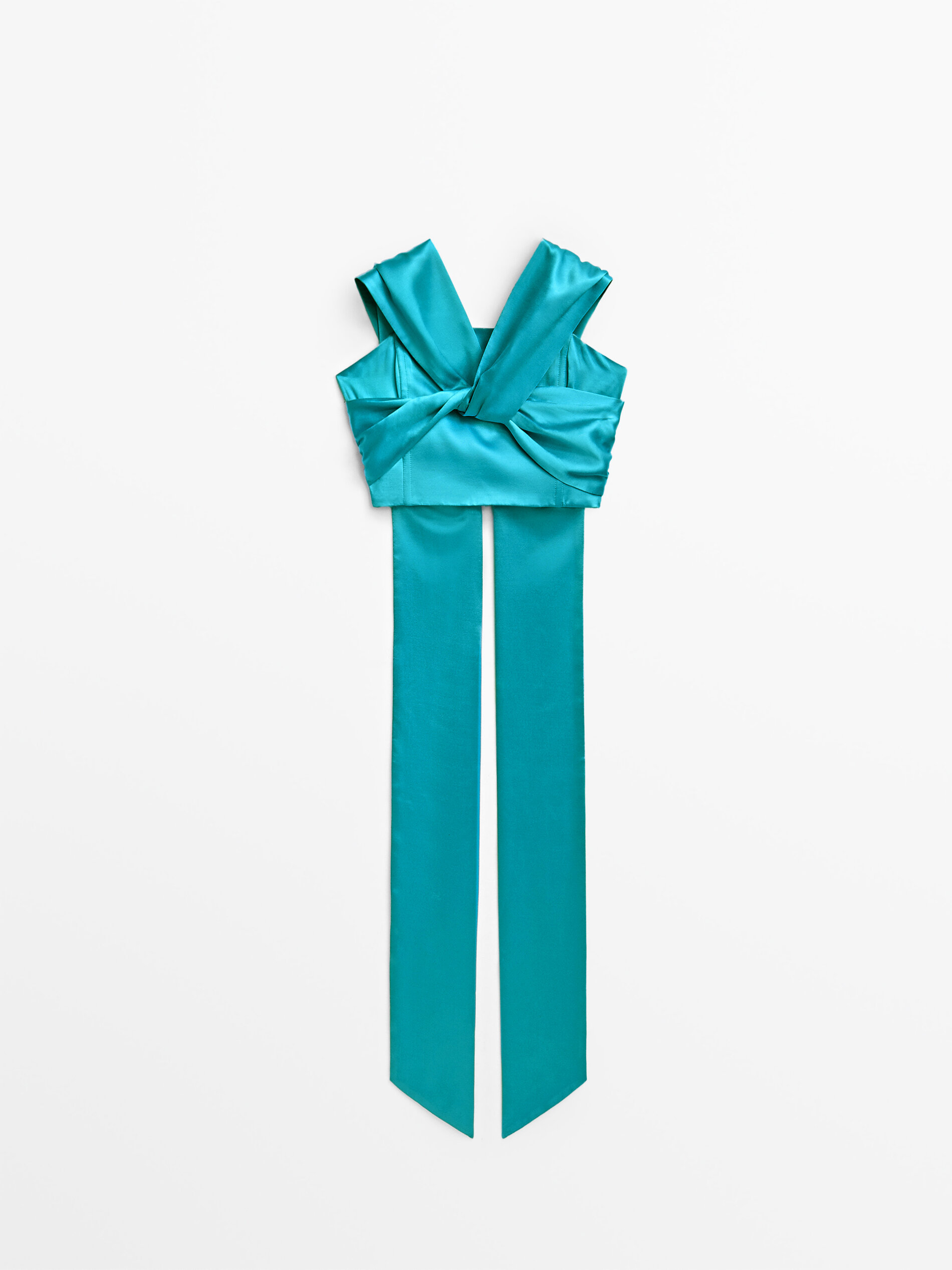 

Топ женский Massimo Dutti 09428952400 синий M, 09428952400