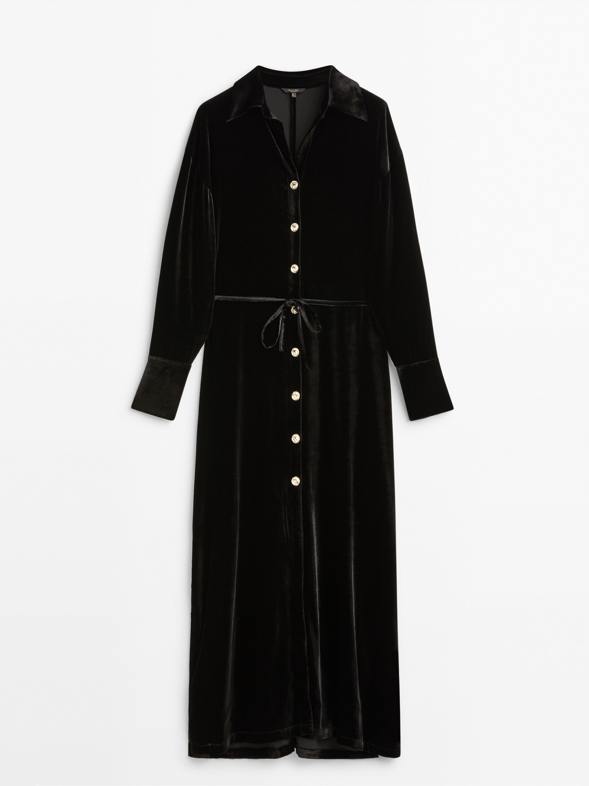 

Платье женское Massimo Dutti 06673400800 черное 38, 06673400800