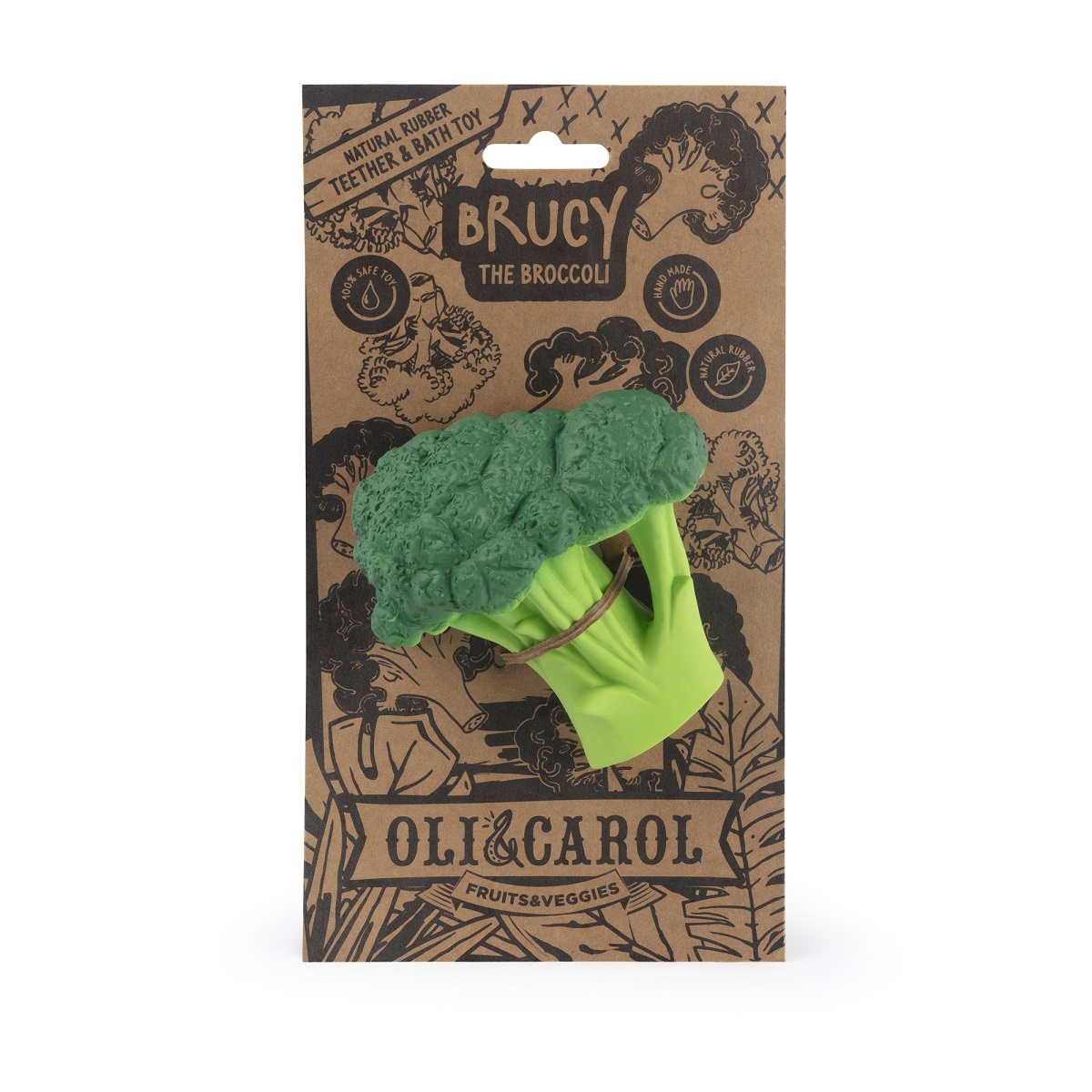 

Каучуковый прорезыватель OLI&CAROL Брокколи BRUCY THE BROCCOLI L-BROCCOLI-UNIT, Зеленый