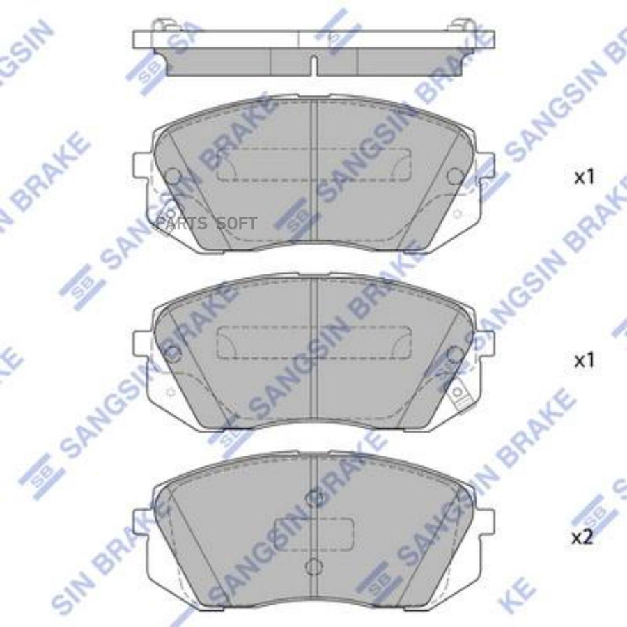 

Тормозные колодки Sangsin brake SP1683
