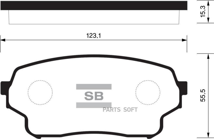 

Тормозные колодки Sangsin brake передние SP1583