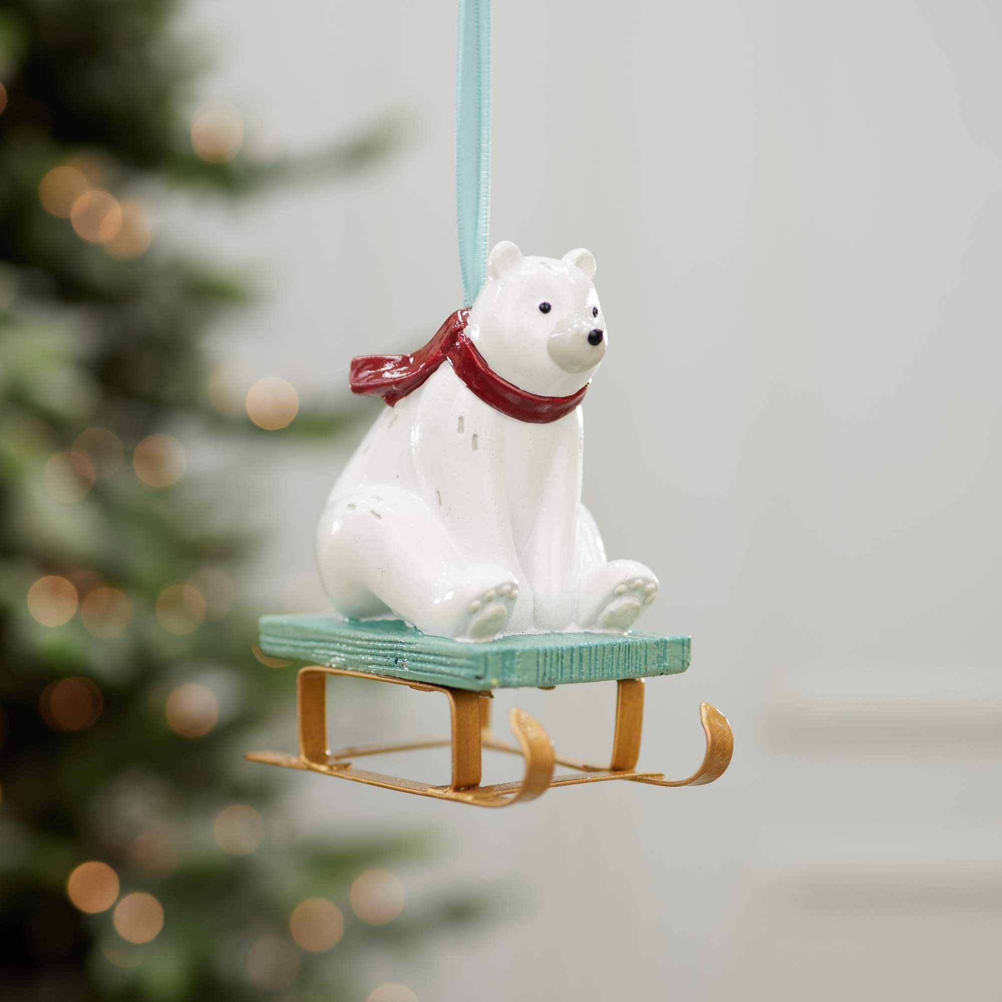 

Елочная игрушка Лавка чудес Мишка DH1123908 1 штука, Белый, Мишка