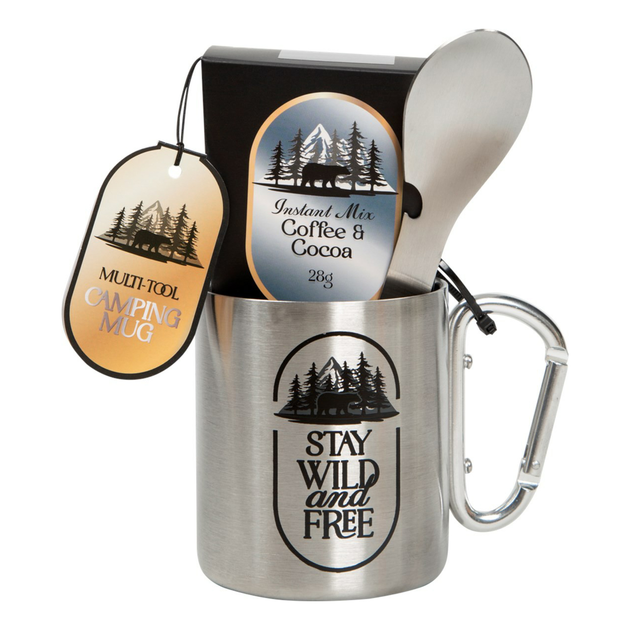

Кофе Stay wild and free растворимый 240 г + Кружка и ложка