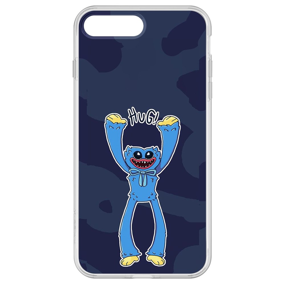 

Чехол-накладка Krutoff Clear Case Хаги Ваги Обнимашки для iPhone 8 Plus, Прозрачный