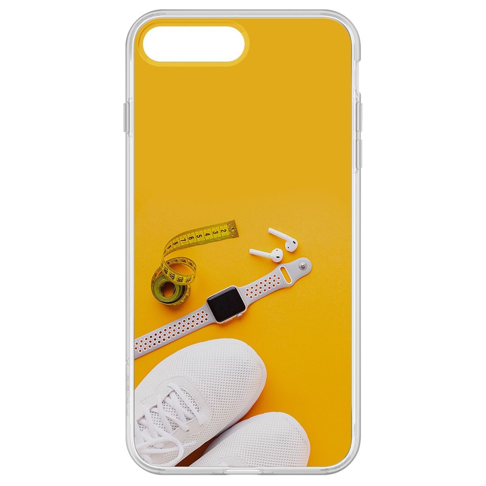 Чехол-накладка Krutoff Clear Case Кроссовки женские Фитнес для iPhone 8 Plus