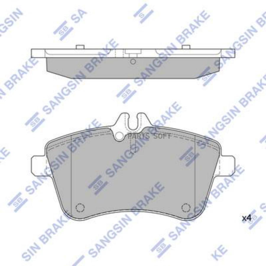 

Тормозные колодки Sangsin brake передние SP1989