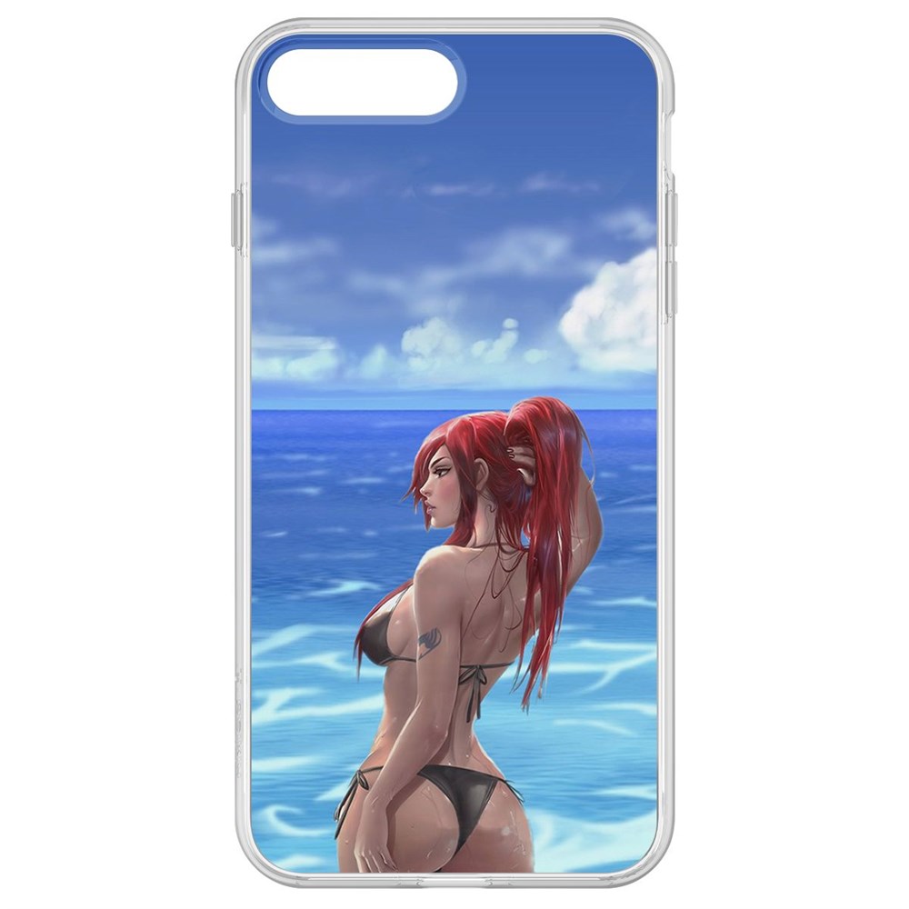 

Чехол-накладка Krutoff Clear Case Купальник женский для iPhone 8 Plus, Прозрачный