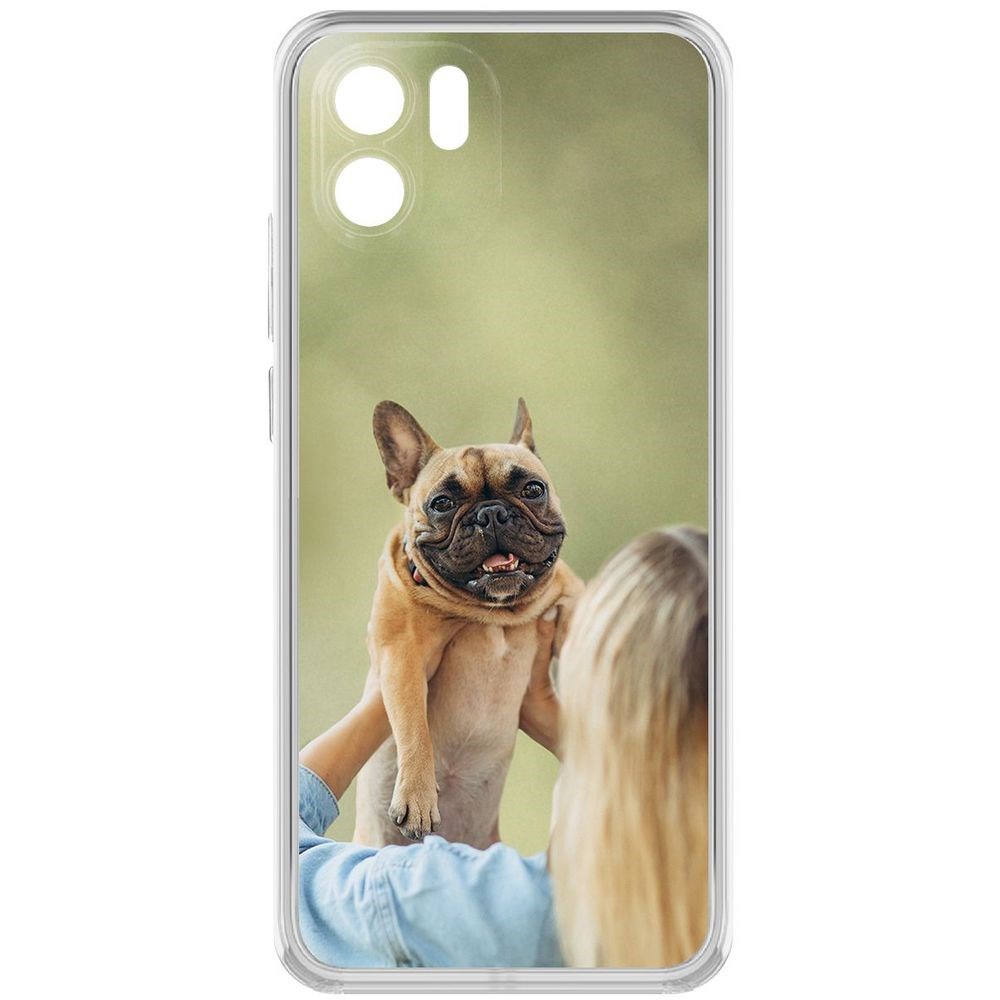 

Чехол-накладка Кейс Хозяйка и бульдог для Xiaomi Redmi A1