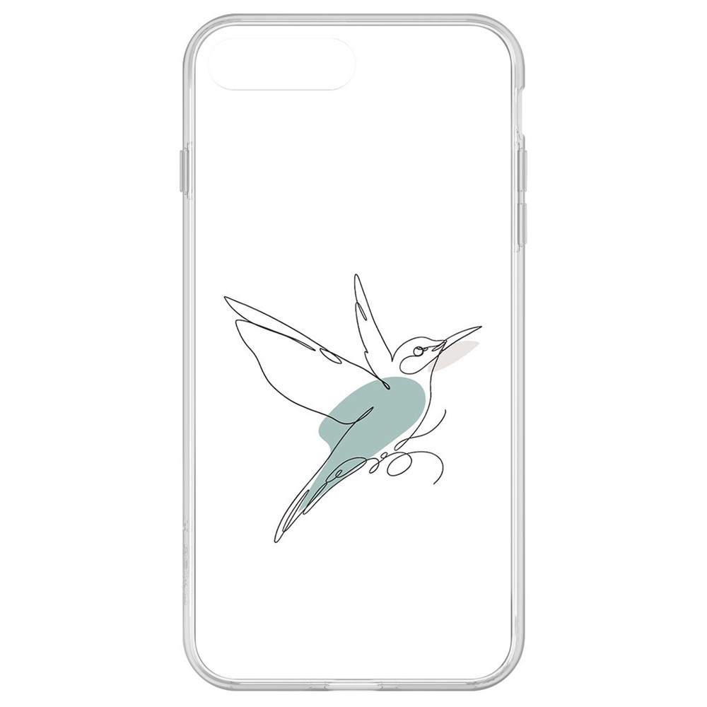 

Чехол-накладка Krutoff Clear Case Легкость для iPhone 8 Plus, Прозрачный