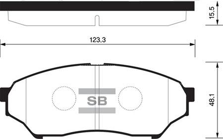 

Тормозные колодки Sangsin brake передние SP1585
