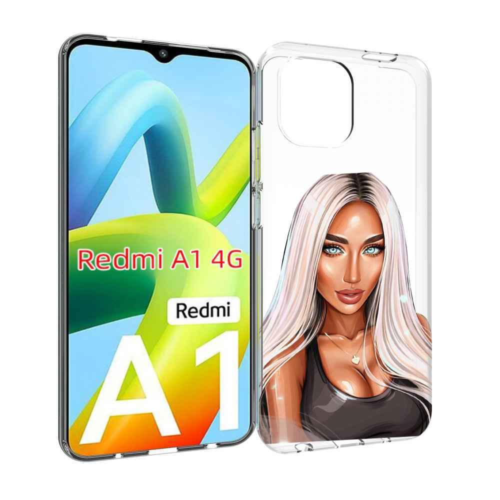

Чехол MyPads Блондинка женский для Xiaomi Redmi A1, Прозрачный, Tocco