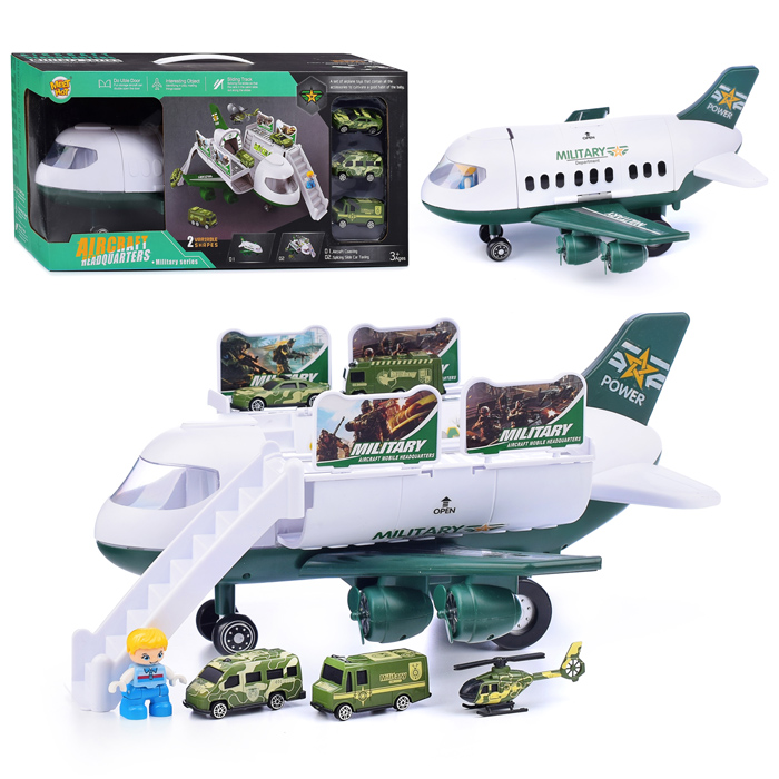 

Игровой набор OUBAOLOON Самолет MH-073, Белый;зеленый