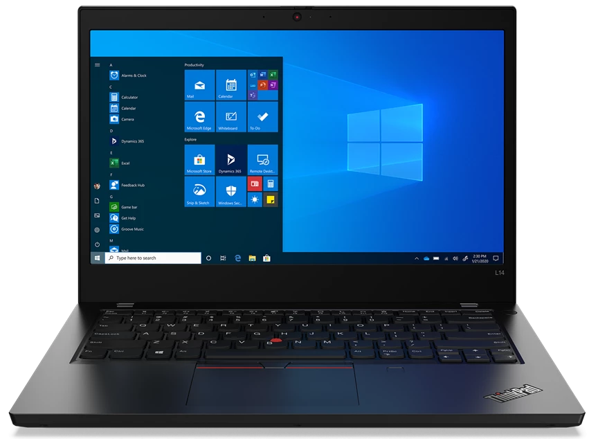 фото Ноутбук lenovo thinkpad l14 black (20u5004jrt)