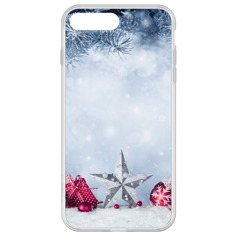

Чехол-накладка Krutoff Clear Case Новогодняя звезда для iPhone 8 Plus