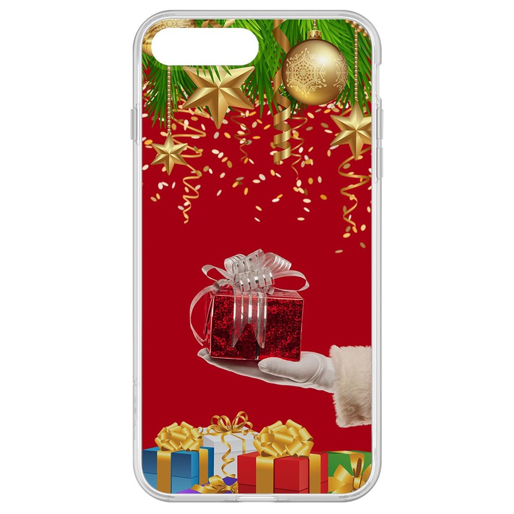 

Чехол-накладка Krutoff Clear Case Подарки для iPhone 8 Plus
