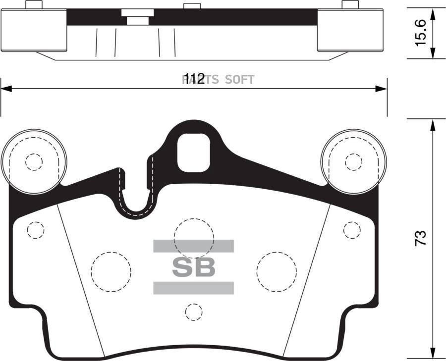 

Тормозные колодки Sangsin brake задние SP2198