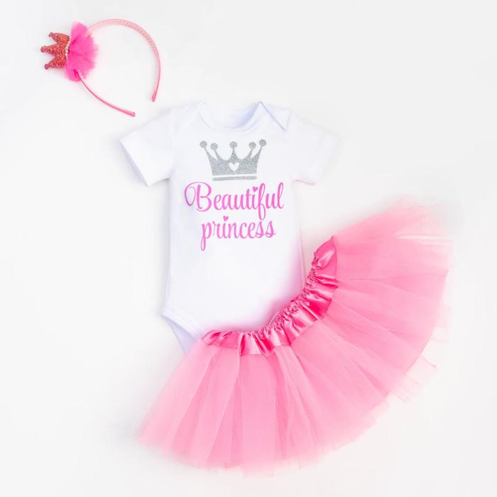 

Набор Крошка Я: боди, юбка, ободок, Beautiful princess, 68-74 7143597