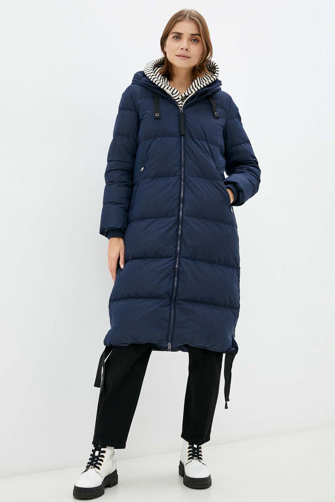 

Пуховик женский Baon B001570 синий XL, B001570