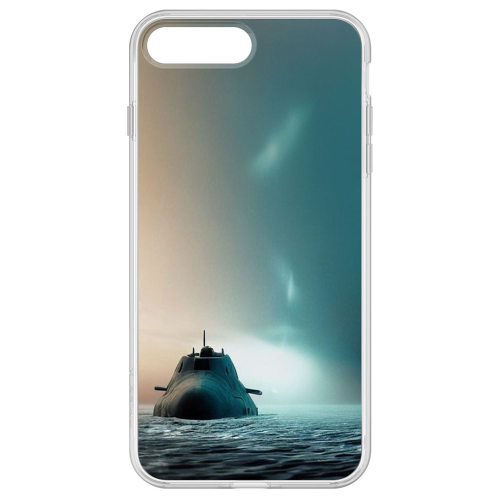 

Чехол-накладка Krutoff Clear Case Подлодка для iPhone 8 Plus, Прозрачный
