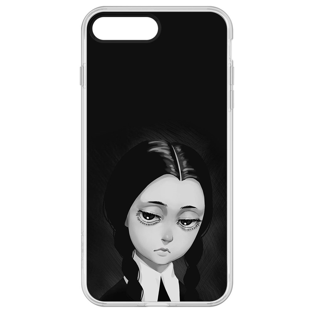 

Чехол-накладка Krutoff Clear Case Уэнсдей Аддамс - Рисованная Уэнсдей для iPhone 8 Plus, Прозрачный
