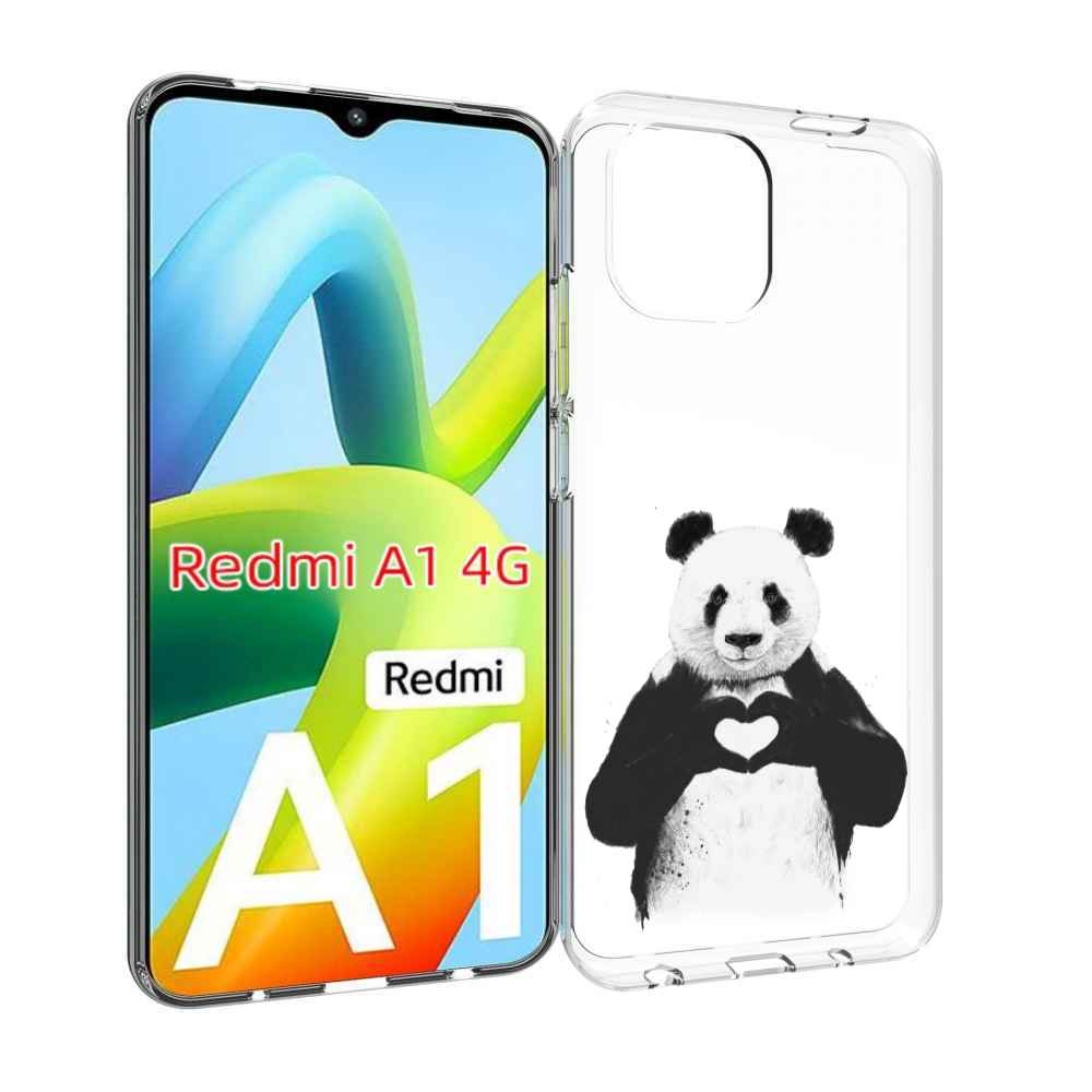 

Чехол MyPads Влюбленная панда для Xiaomi Redmi A1, Прозрачный, Tocco