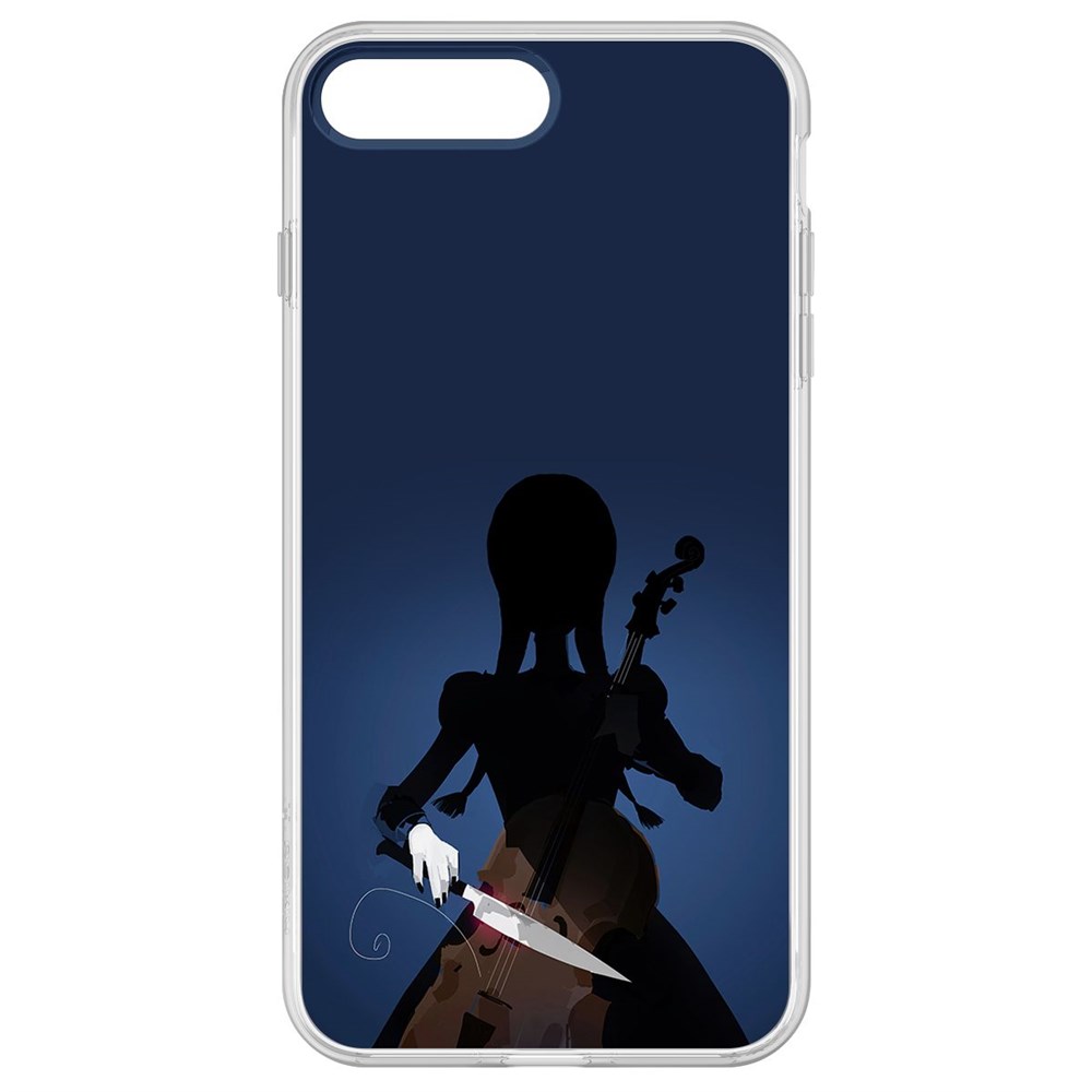 

Чехол-накладка Krutoff Clear Case Уэнсдей Аддамс - Тизер для iPhone 8 Plus, Прозрачный