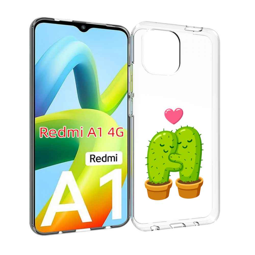

Чехол MyPads Влюбленные-кактусы для Xiaomi Redmi A1, Прозрачный, Tocco
