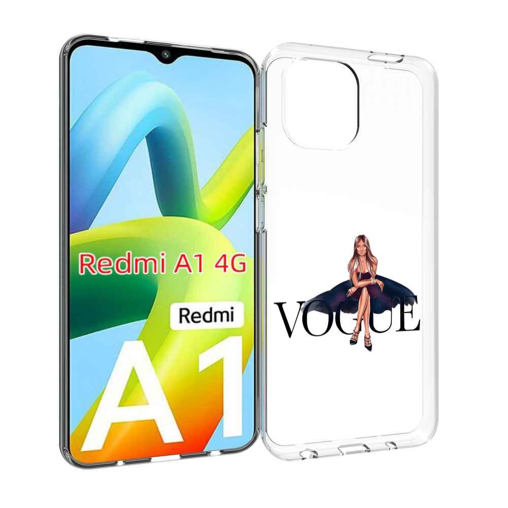 

Чехол MyPads Вог-девушка женский для Xiaomi Redmi A1, Прозрачный, Tocco