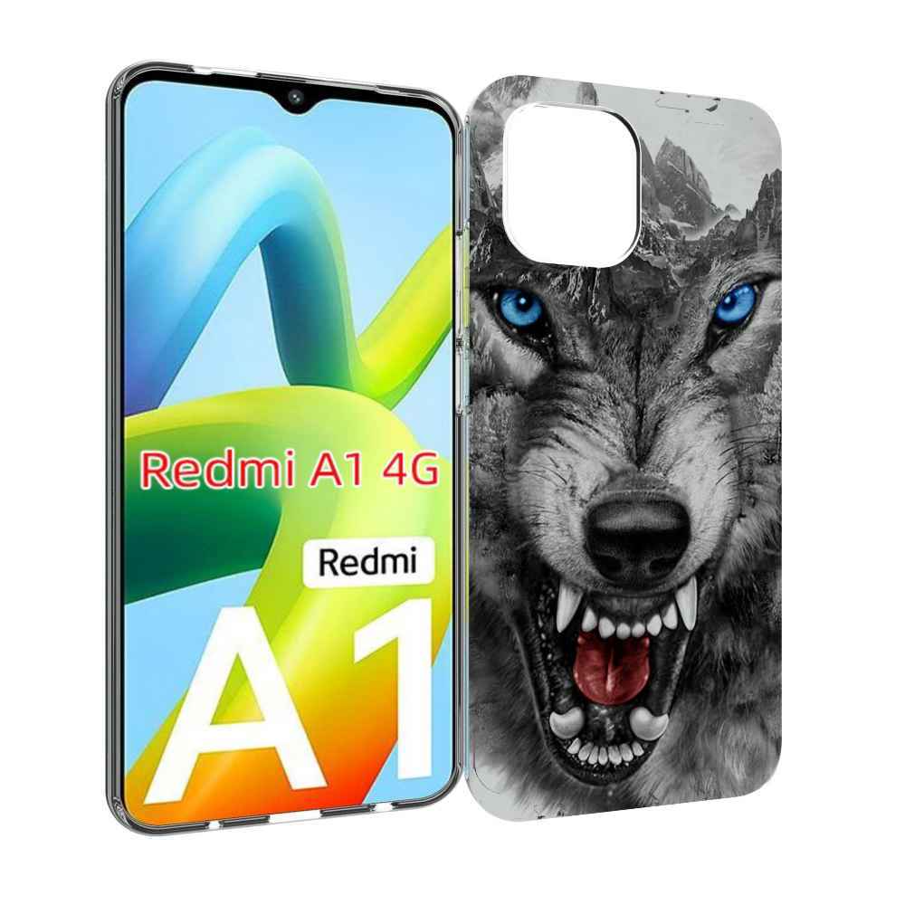 

Чехол MyPads Волк-частица мужской для Xiaomi Redmi A1, Прозрачный, Tocco