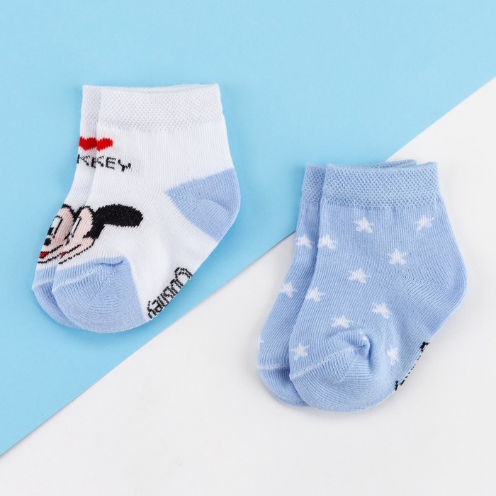 

Носки детские KAFTAN П00000560, голубой, белый, 8-10, Микки Маус и друзья