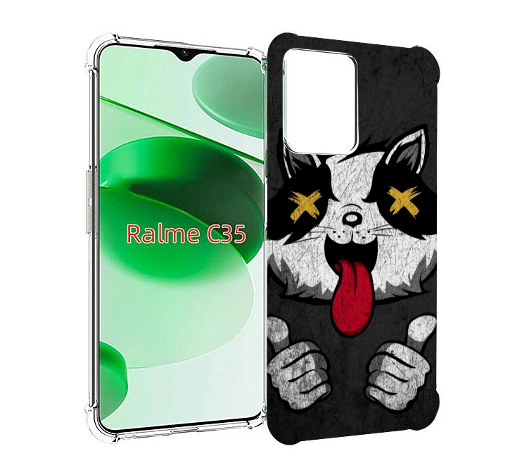 

Чехол MyPads классный зверек для Realme C35 / Narzo 50A Prime, Прозрачный, Tocco
