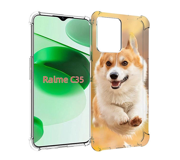 

Чехол MyPads когри собака для Realme C35 / Narzo 50A Prime, Прозрачный, Tocco