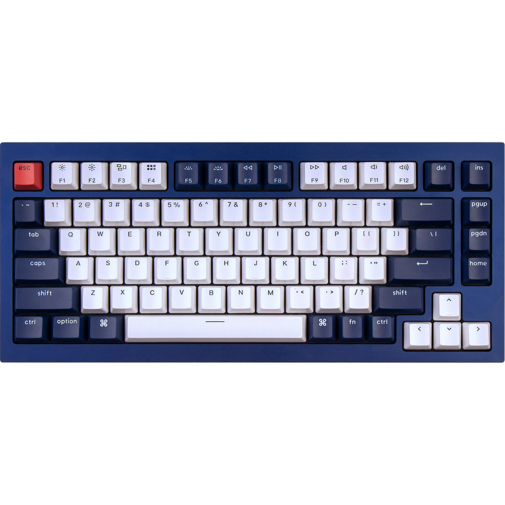 фото Клавиатура qmk keychron q1 (gateron g phantom red switch) rgb blue