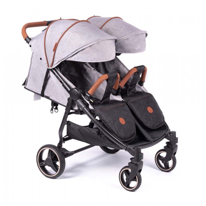 

Коляска прогулочная для двойни Coletto Enzo Twin 2020 (grey), Enzo Twin