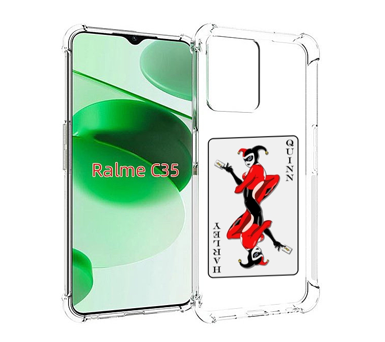 

Чехол MyPads королева-джокера для Realme C35 / Narzo 50A Prime, Прозрачный, Tocco