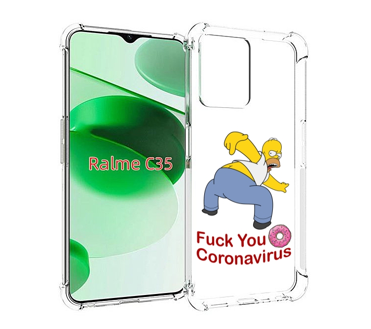 

Чехол MyPads корона-уходи для Realme C35 / Narzo 50A Prime, Прозрачный, Tocco