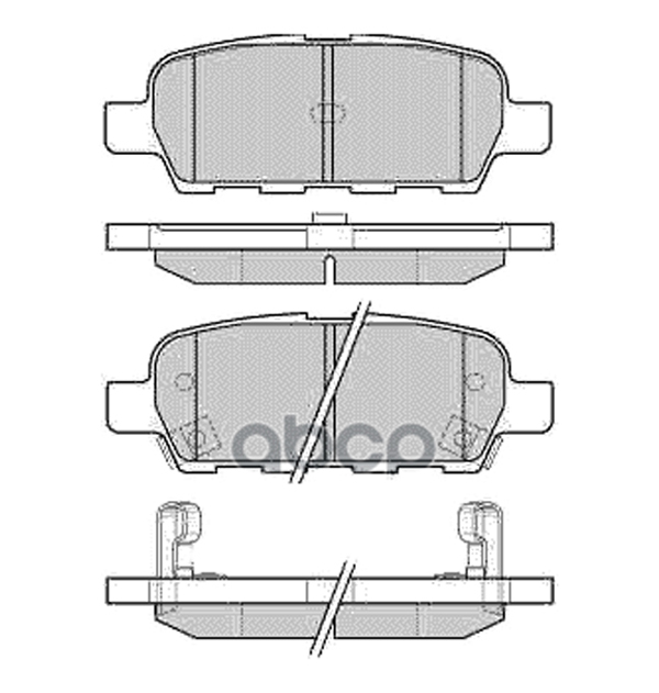 фото Колодки тормозные дисковые nissan murano, qashqai, teana, tiida, x-trail allied nippon арт