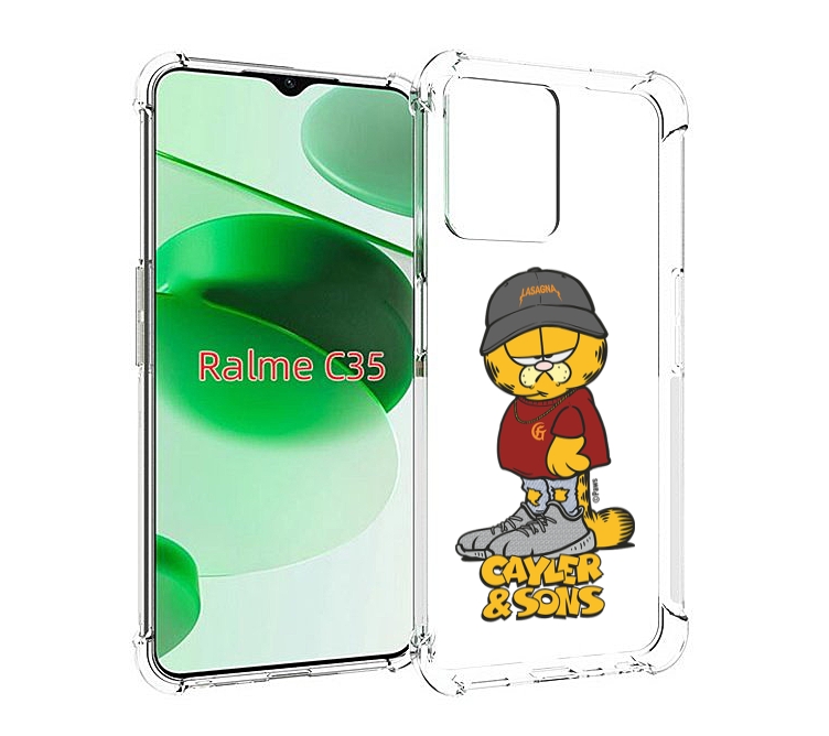 

Чехол MyPads кот-в-кроссовках для Realme C35 / Narzo 50A Prime, Прозрачный, Tocco