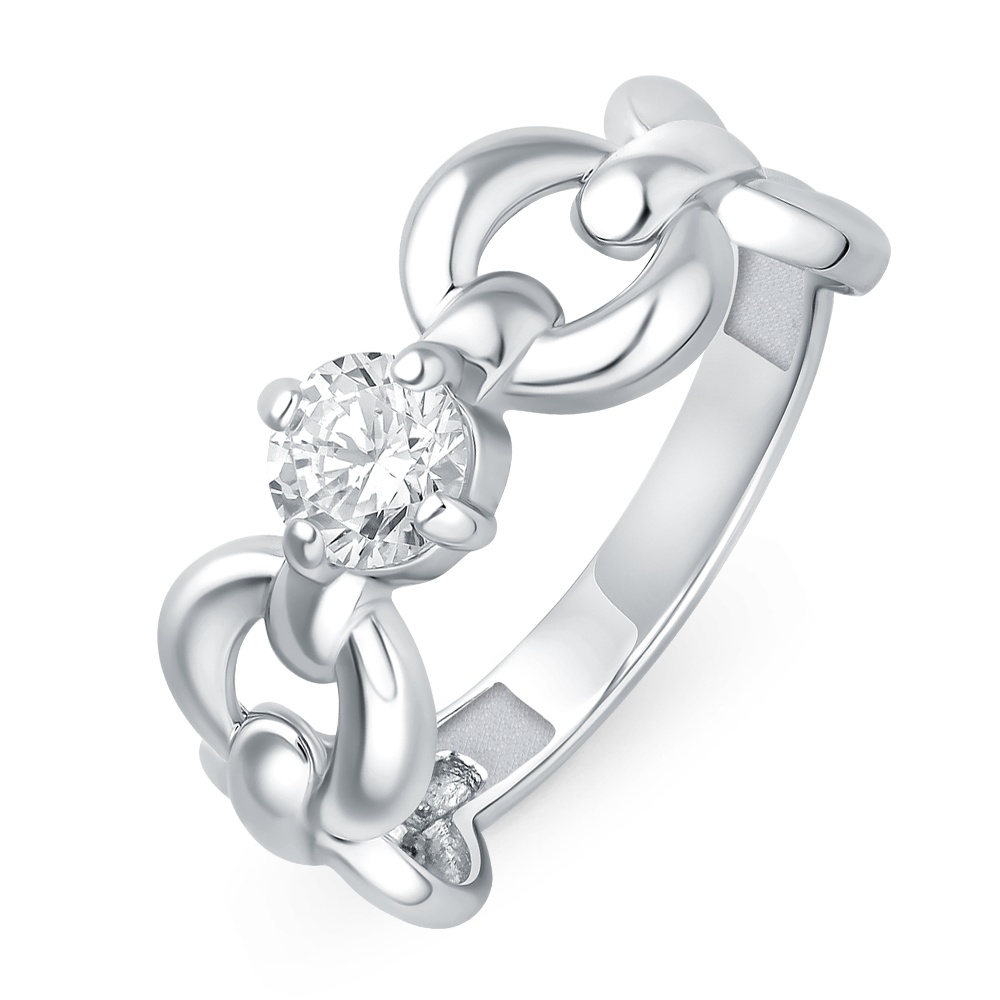 

Кольцо из серебра р.  585Gold 701012805, фианит, 701012805