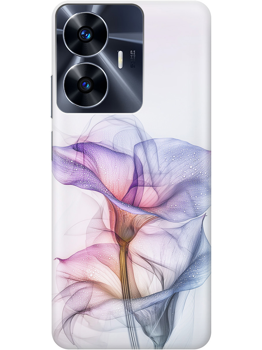 

Силиконовый чехол на Realme C55 с принтом "Прозрачные калы", Прозрачный;белый;серый;фиолетовый, 768742721