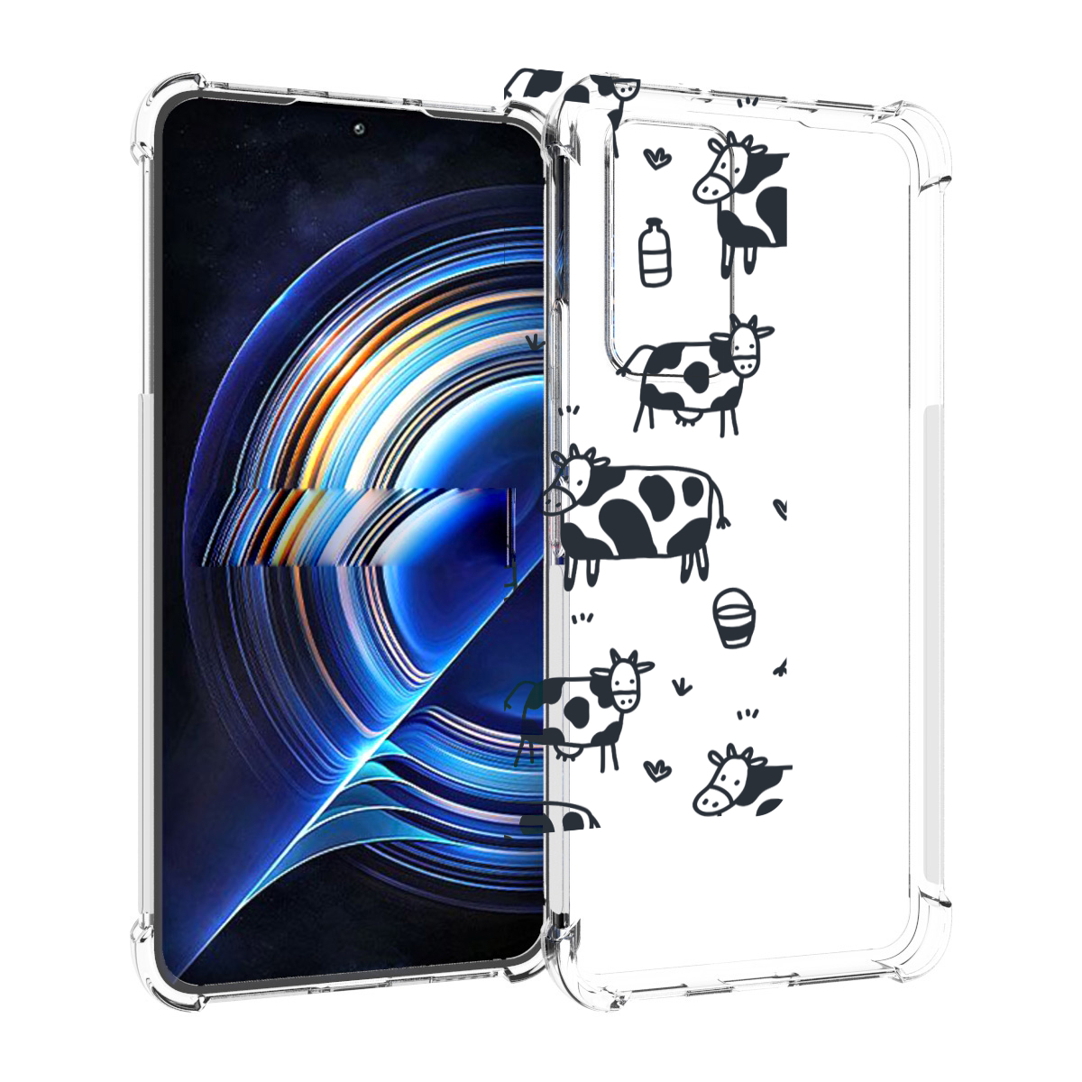 

Чехол MyPads маленькие-коровки для Tecno Camon 19 Neo, Прозрачный, Tocco