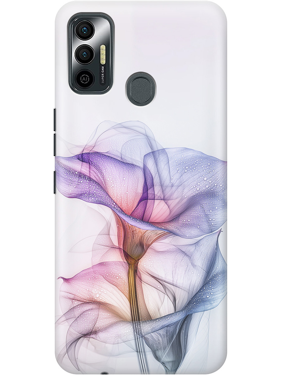 

Силиконовый чехол на Tecno Spark 7 с принтом "Прозрачные калы", Прозрачный;белый;серый;фиолетовый, 741736121
